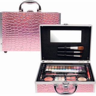 Valise maquillage Casuelle alu rose