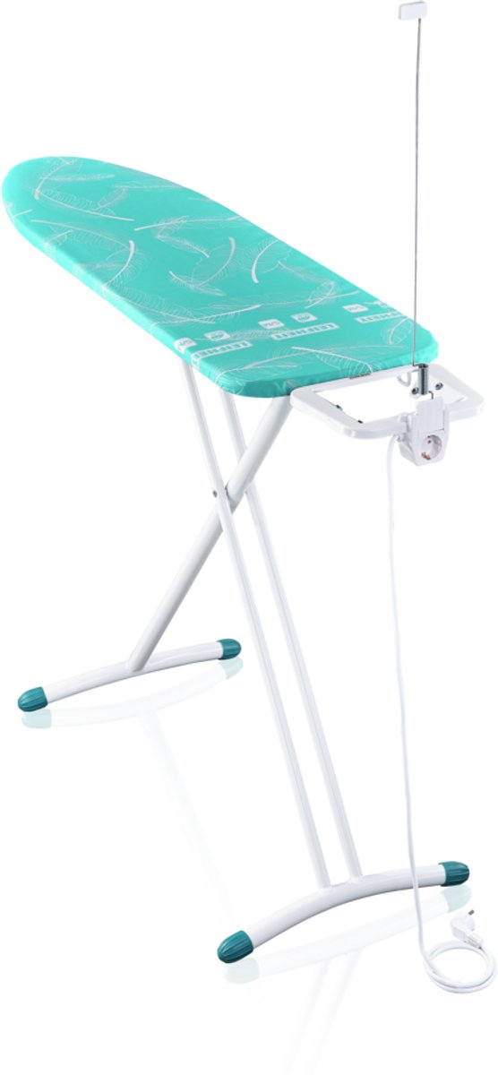 Leifheit planche à repasser air board m solid plus - 120 x 38 cm - turquoise