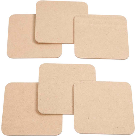 Sous-verres de la société Creativ mdf, 6 pcs.