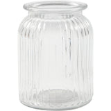 Pot en verre Creativ company, h : 14,5 cm, d 11 cm, taille du trou 7 cm, 6 pièces 1 boîte