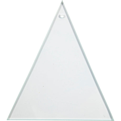 Triangle de plaque de verre de compagnie Creativ avec trou 8x9cm, 10e.