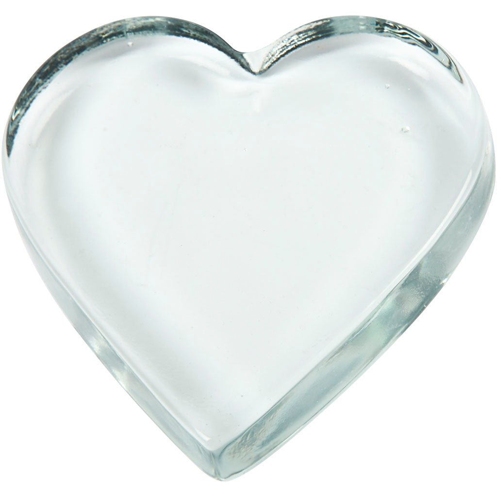 Creativ Company Hart Glas Transparent, 10x9cm