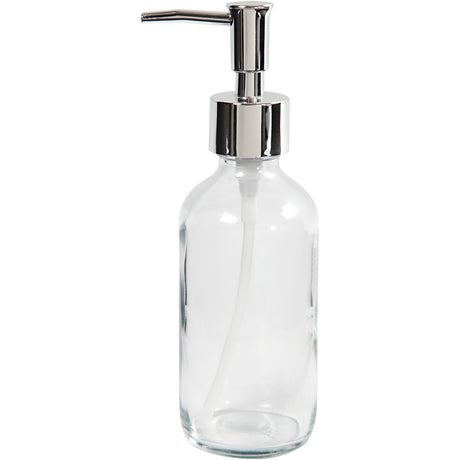 Pompe à savon Creativ company, h : 19,3 cm, d 6,3 cm, 230 ml, transparent, 1 pièce