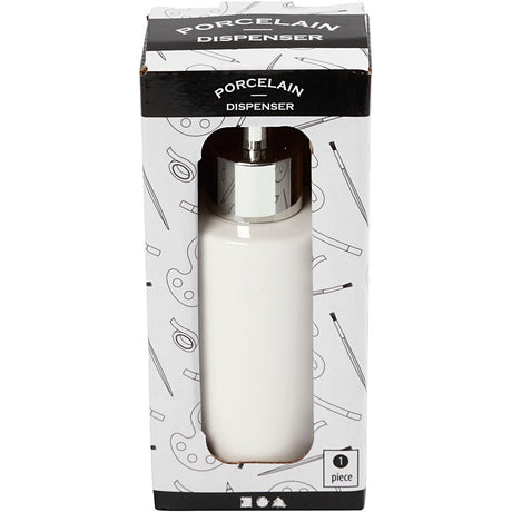 Pompe à savon Creativ company, h : 16,5 cm, d 5,5 cm, 150 ml, blanc, 1 pièce