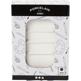 Porte-savon Creativ company, h : 2,5 cm, l : 13,5 cm, l : 10 cm, blanc, 1 pièce