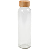 Bouteille d'eau de la société Creativ avec couvercle en bambou