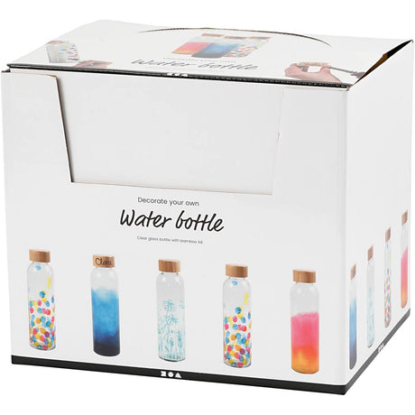 Bouteille d'eau Creativ company, h : 22 cm, d 6,7 cm, 500 ml, 12 pièces 1 boîte