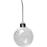 Ornements en verre Creativ company, h : 6,9 cm, d 5,9 cm, transparent, 8 pièces 1 boîte