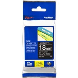 Ruban d'étiquettes brother tze345 blanc, noir 18mmx8m