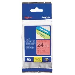 Ruban d'étiquetage brother tze451 noir, rouge 24mmx8m