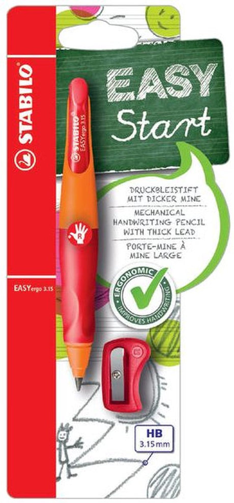 Stabilo porte-mine easyergo hb 3.15mm droite ou rd | 5 pièces