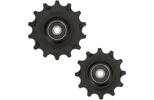 Trivio - roues de dérailleur 12 roulements inox 14t