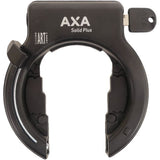 AXA Solid Ringslot - Slot de cadre de haute qualité, ouverture extra large, art 2 étoiles, noir - 58 mm