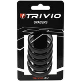 Trivio - entretoise 10mm 1 1 8 aluminium noir - 5 pièces