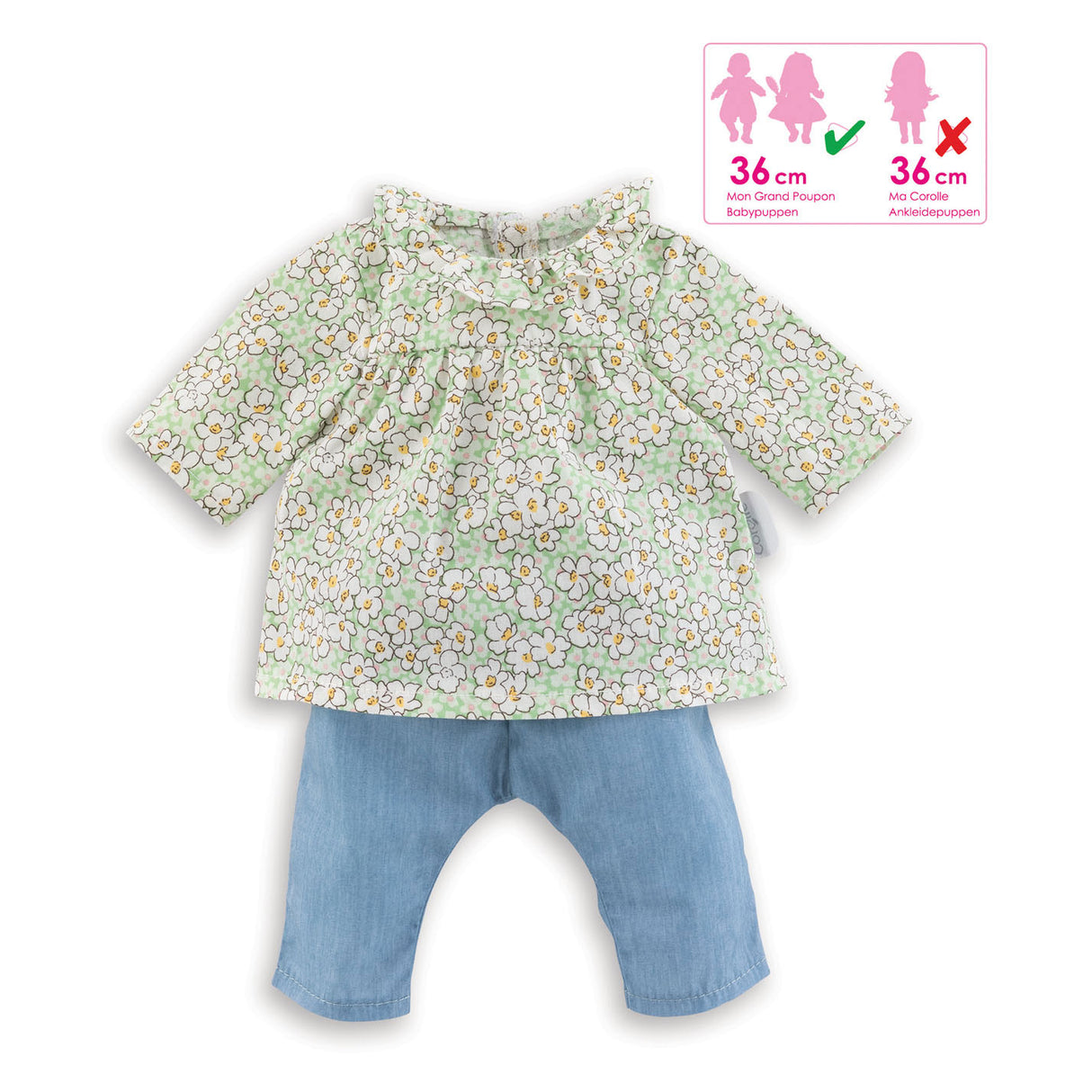 Corolle Mon Grand Poupon Dolls Blouse and Broek, 36 cm