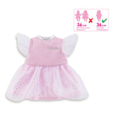 Corolle ma - robe de poupée rose à paillettes