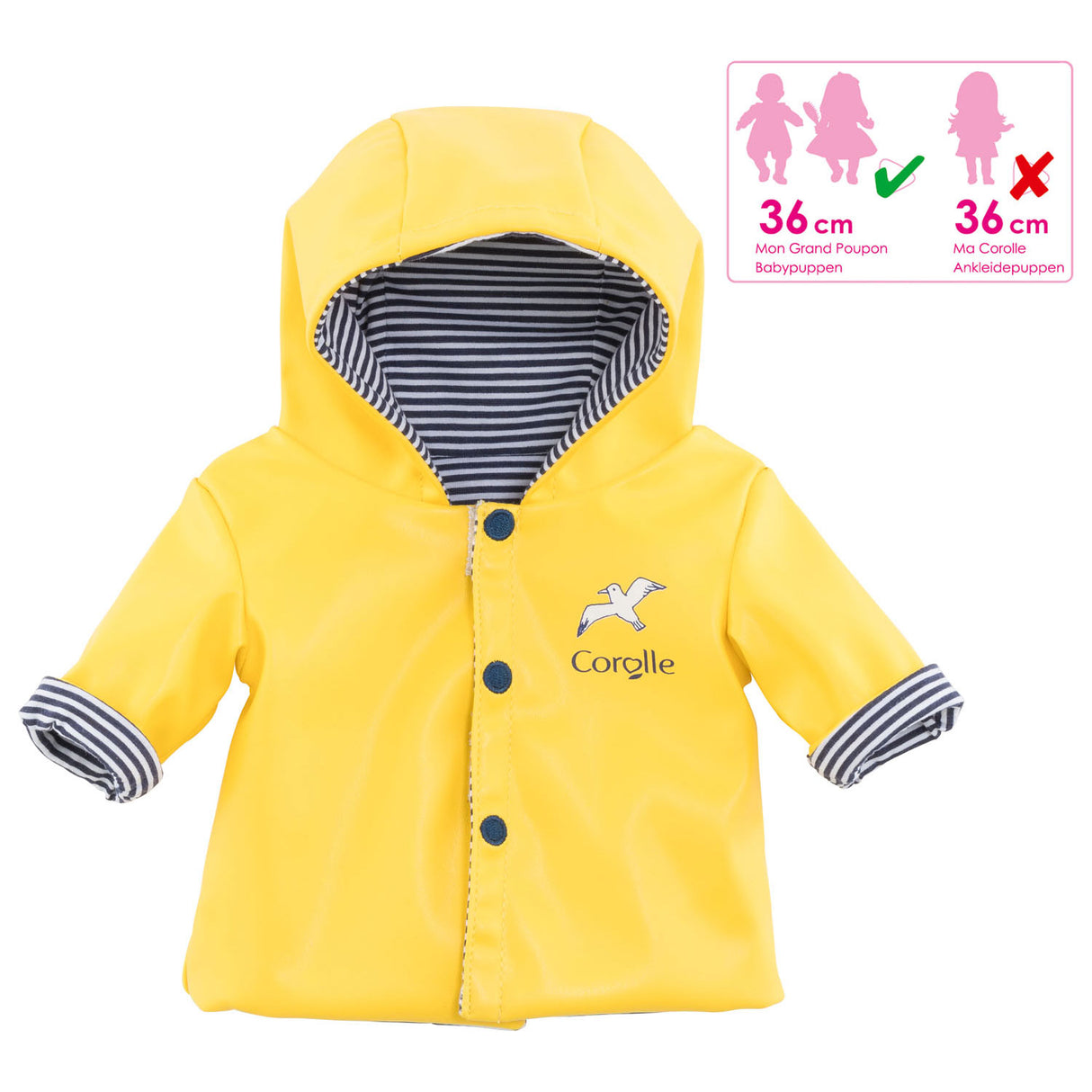 Corolle Mon Grand Poupon Dolls Raincoat, 36 cm