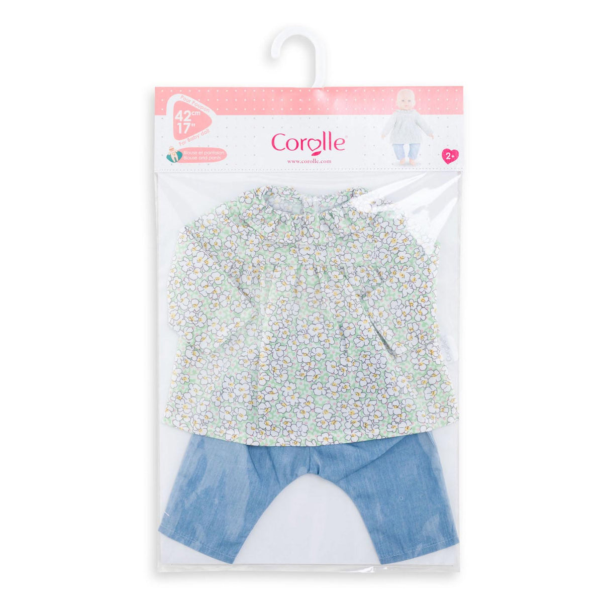 Corolle Mon Grand Poupon Dolls Bluse og Broek, 42 ​​cm