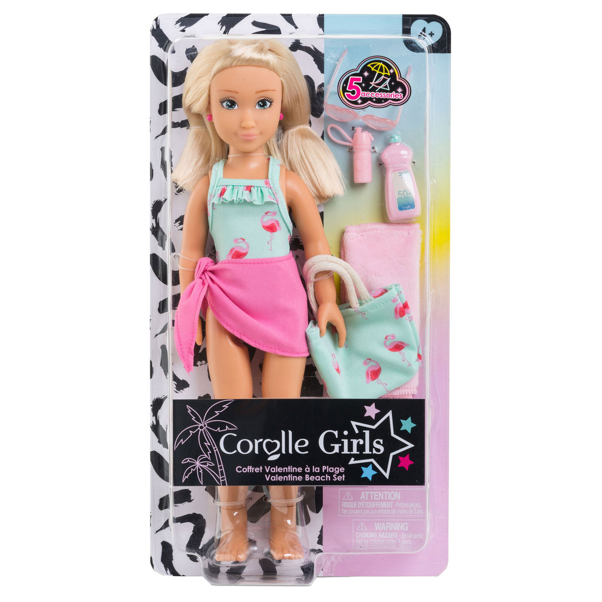 Corolle filles - poupée mannequin ensemble plage saint valentin