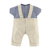 Corolle Mon Poupon dungarees ecru and T-shirt, 30cm