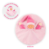 Doudou Corolle rose - doudou tidoudou 17cm pour bébé.