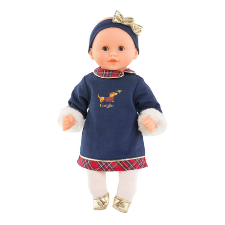 Poupon Corolle Calin Margaux Poupée douce Holidays 30cm parfum vanille bleue.