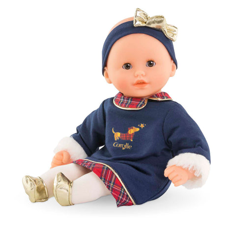 Poupon Corolle Calin Margaux Poupée douce Holidays 30cm parfum vanille bleue.