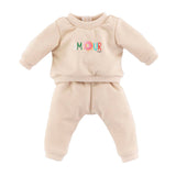 Survêtement de poupée Corolle beige pour poupée bébé 30cm velcro.