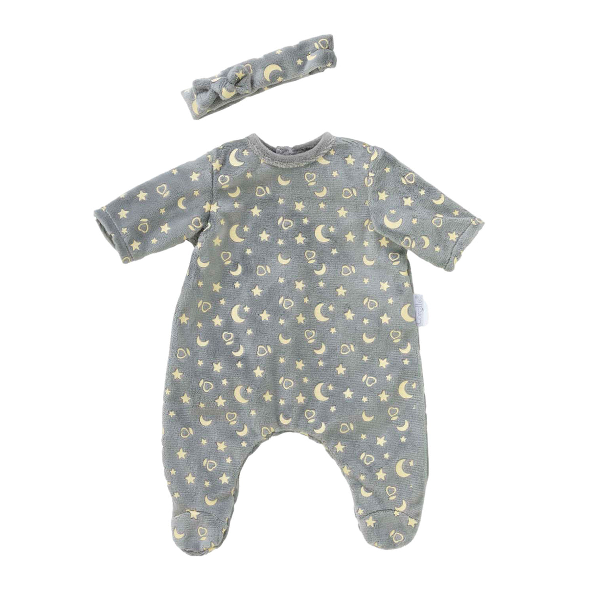 Corolle doll pajamas glitter in the dark and headband, 36cm
