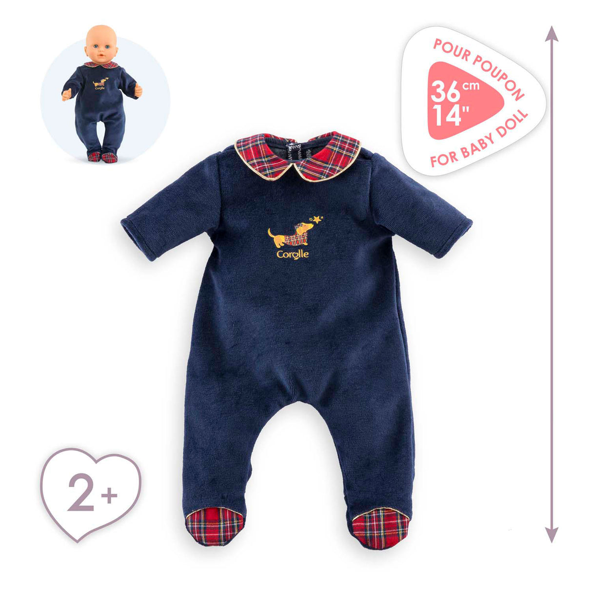 Pyjama poupée vacances Corolle, 36 cm
