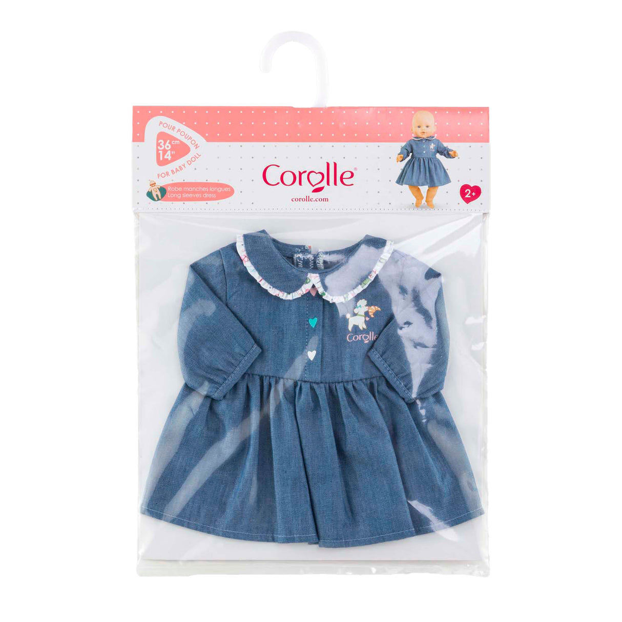 Robe Corolle pour poupée bébé, 36cm