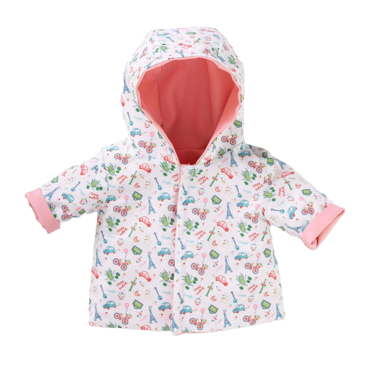 Imperméable réversible Corolle pour poupée, 36cm