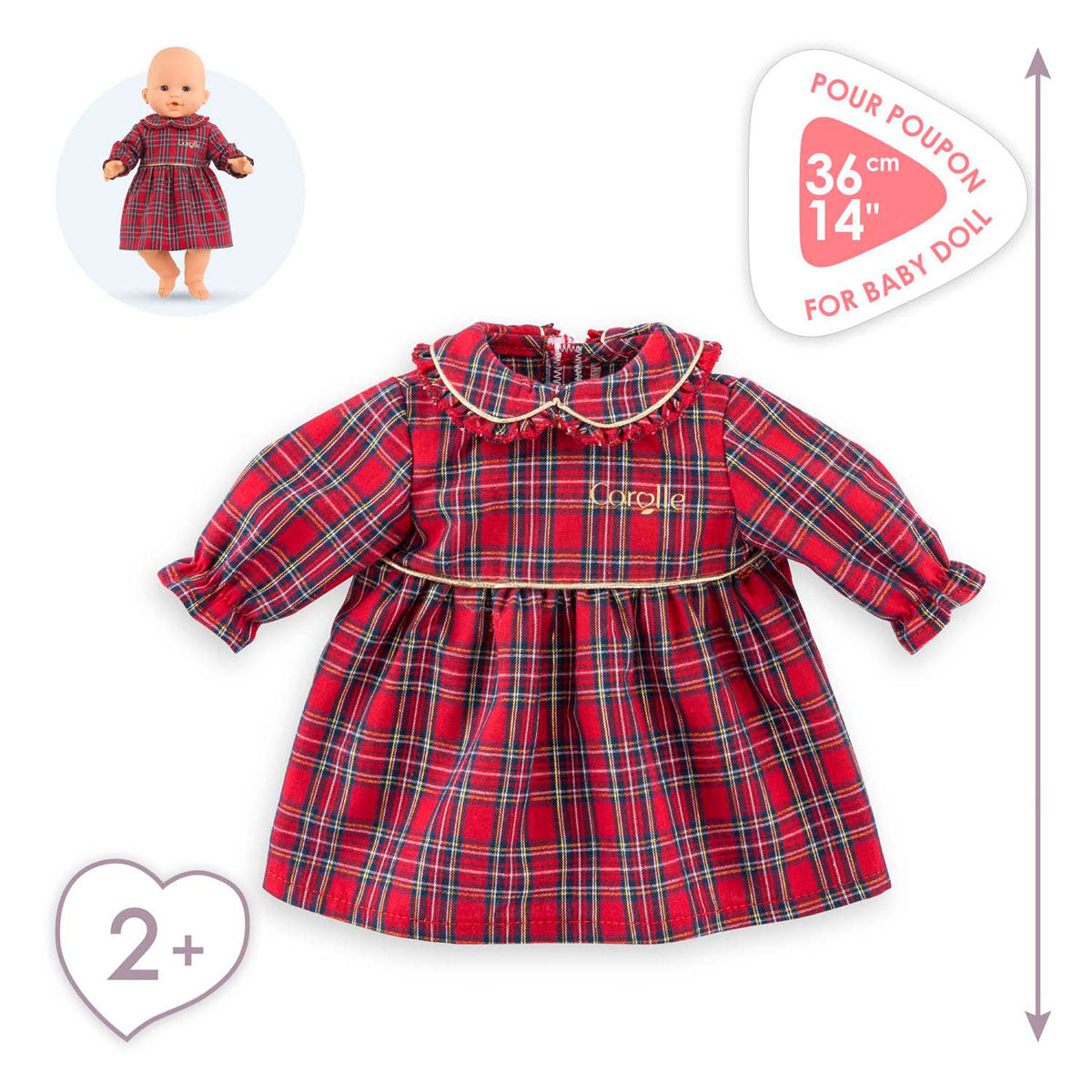 Robe de vacances Corolle pour poupée bébé, 36cm
