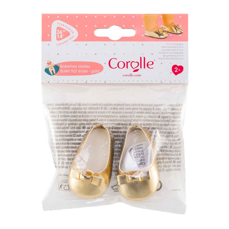 Ballerines dorées pour poupée Corolle - accessoire poupée 36cm.