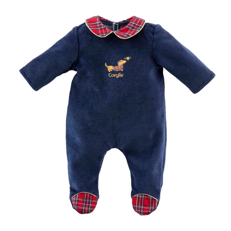 Pyjama poupée Corolle - bleu marine - vêtements de poupée 42cm.