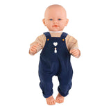 T-shirt Corolle et salopette bleu marine pour poupée bébé 42cm