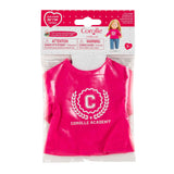 T-shirt fuchsia Corolle pour poupée, 36cm