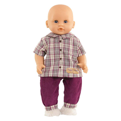 Chemise à carreaux et pantalon Corolle petit explorateur - 30cm