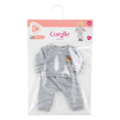 Vêtement de poupée Corolle jogging gris 30cm - accessoire poupée.