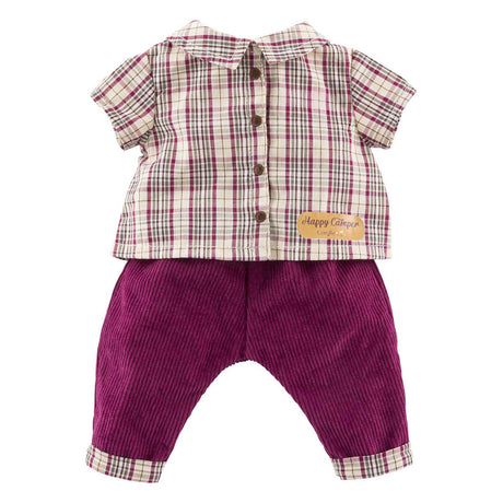Chemise à carreaux avec pantalon Corolle petit explorateur - 36cm