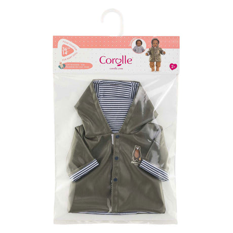 Imperméable pour poupée Corolle - accessoire poupée 36cm imprimé ours en peluche.