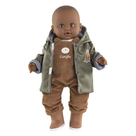 Imperméable pour poupée Corolle - accessoire poupée 36cm imprimé ours en peluche.