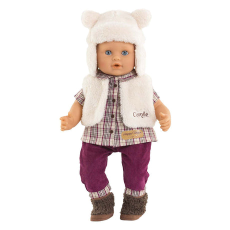 Ensemble hiver poupée Corolle 36cm - gilet réversible et peau d'ours.