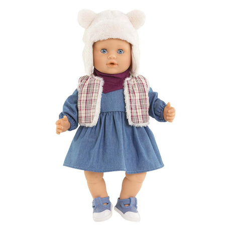 Ensemble hiver poupée Corolle 36cm - gilet réversible et peau d'ours.