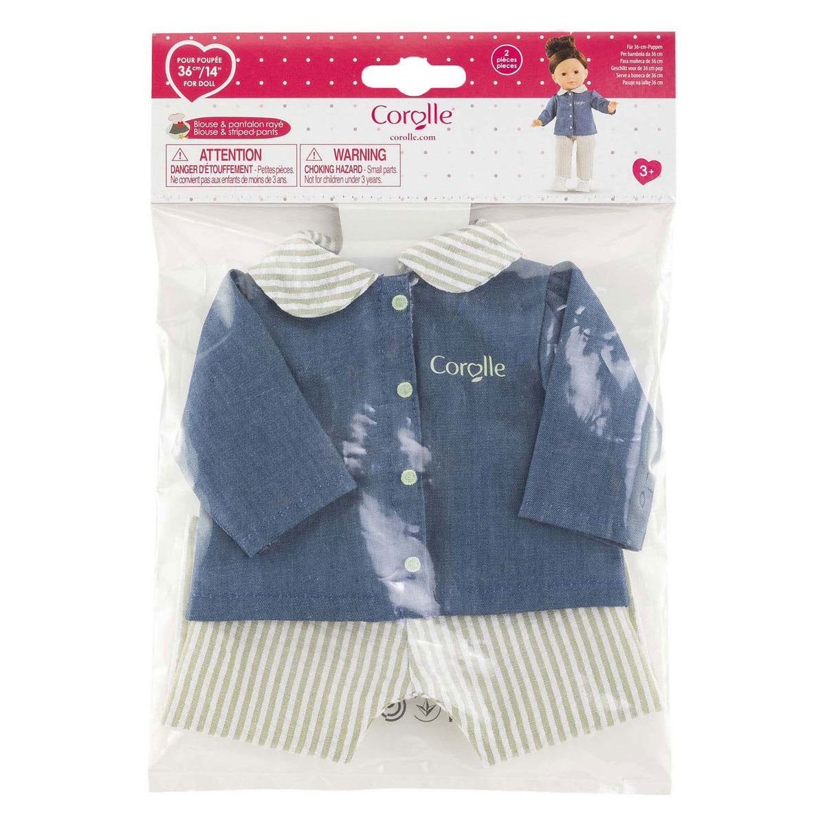 Blouse et pantalon pour poupée Corolle ma - 36cm