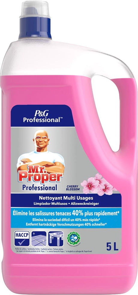 Monsieur propre mr. nettoyant tout usage approprié bouteille de cerise 5 litres 8700216258647