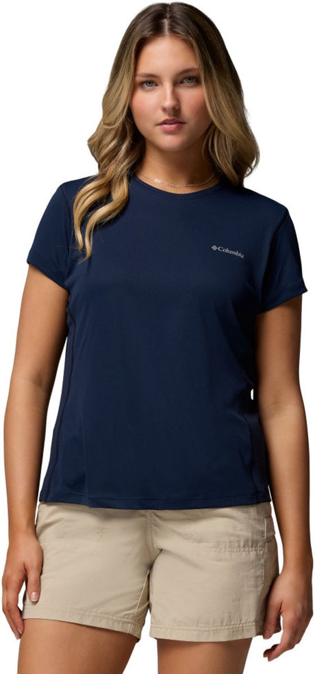 Chemise outdoor femme Columbia Zero Rules™ Light SS Crew - Collegiate Navy