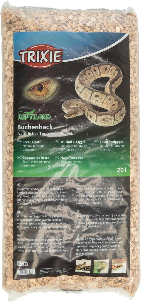 Copeaux de hêtre Trixie - substrat de terrarium sans poussière - 20 litres, hygiénique et absorbant