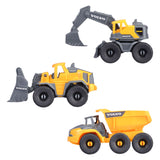 Dickie Volvo Construction Works Vehicles Speelset, 3dlg.