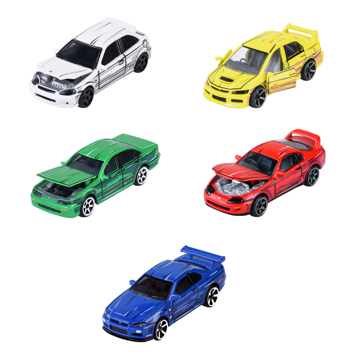 Majorette Japan Series Die-Cast Cars Giftpack, 5: a.